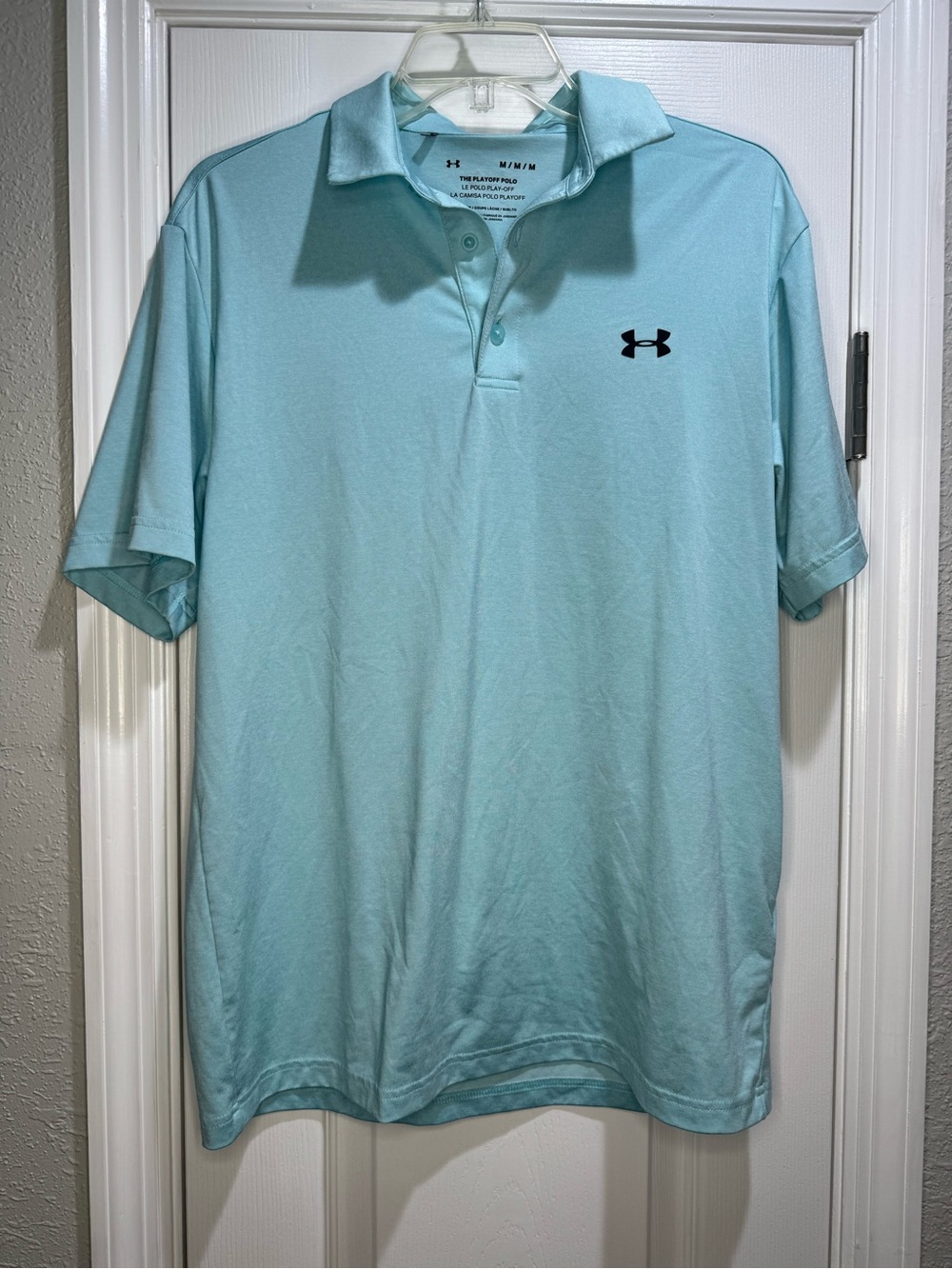 Under Armour Men's Golf Playoff 2.0 Performance Polo size M Turquoise